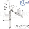 Ideal Standard Silver Sink Mixer SL Kitchen Tap Spare Parts